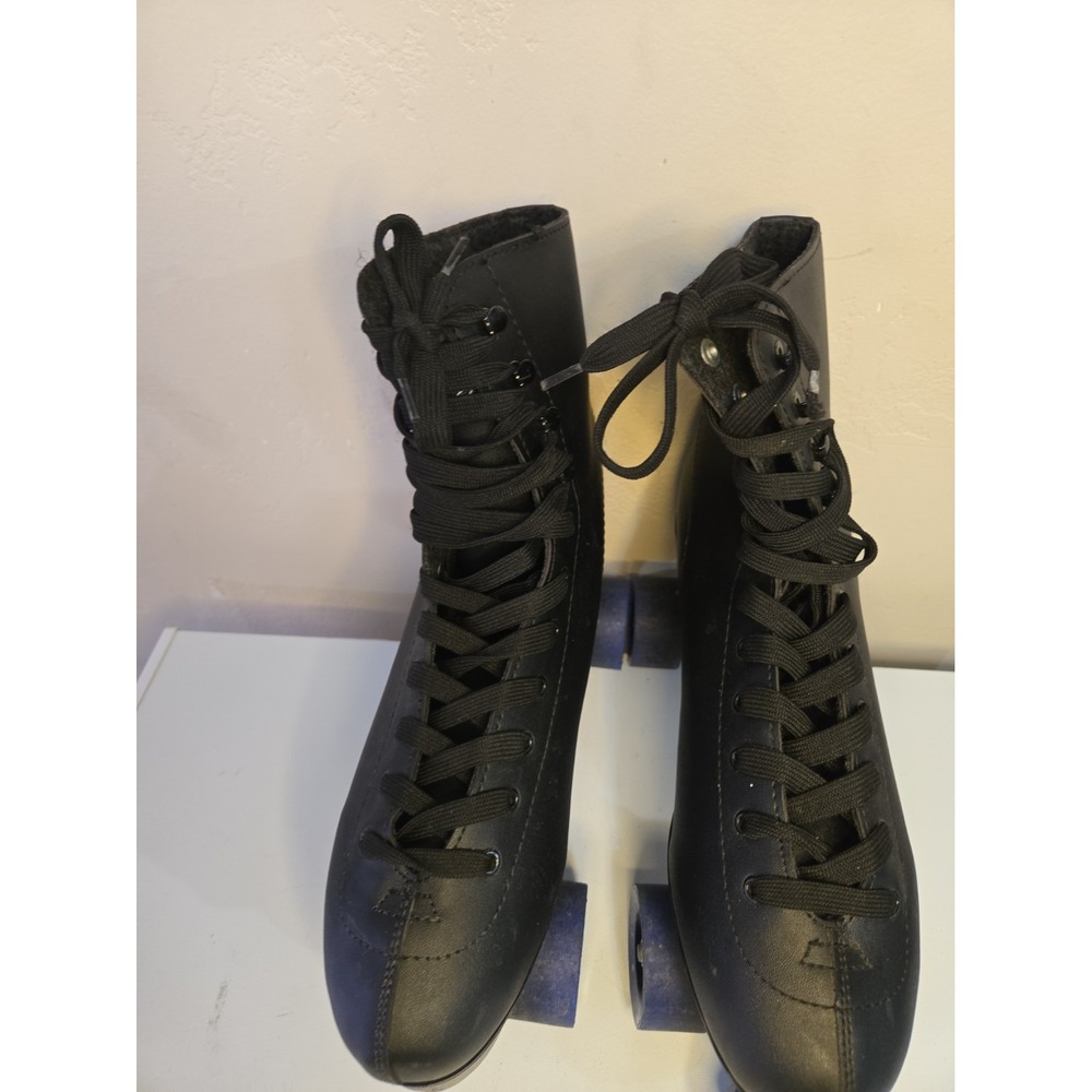 Chicago Skates Mens Sz 12 CRS405 Black Classic Rink Quad Roller Skates Aluminum - Picture 4 of 16